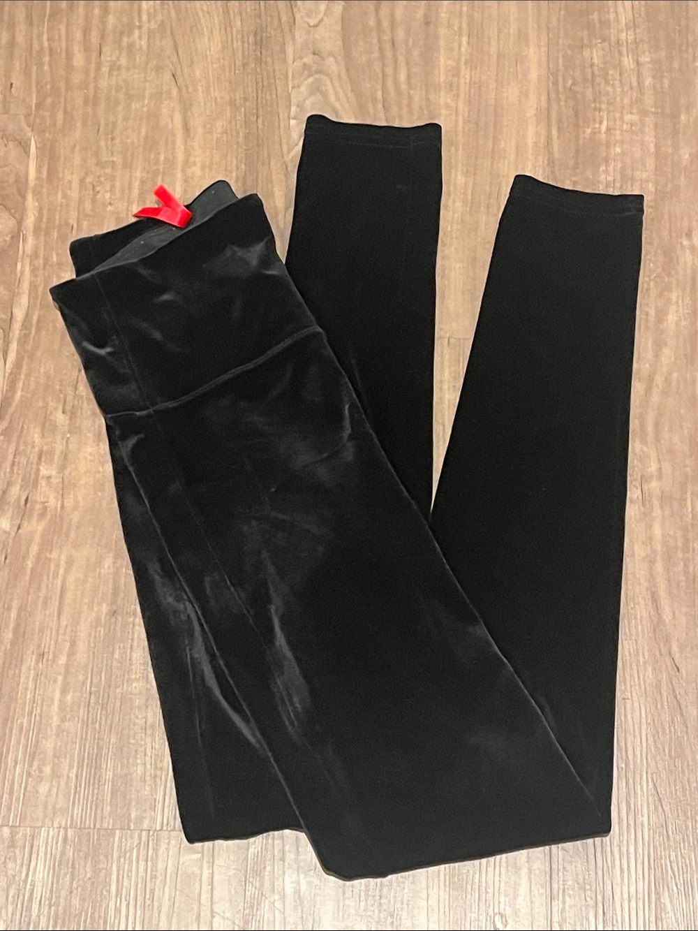 SPANX Black Velvet Leggings